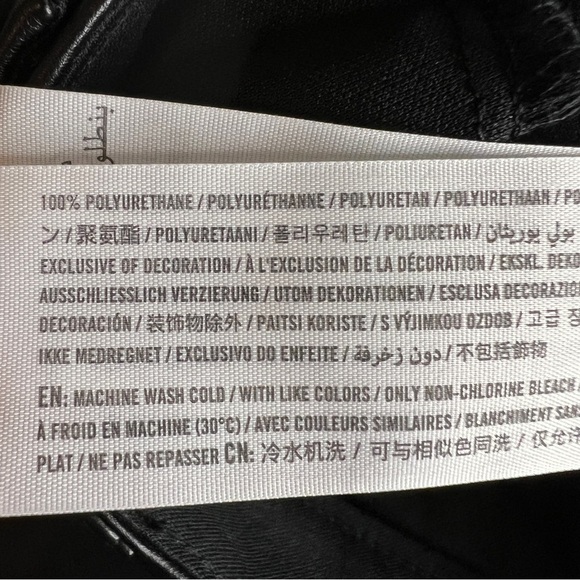 Abercrombie & Fitch The Ankle Straight Ultra High Rise Vegan Leather Pants - Picture 10 of 10